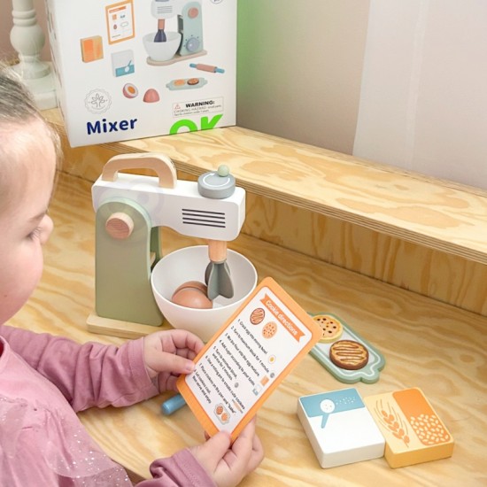 Medinis maišytuvas pastelinių aksesuarų rinkinys TOOKY TOY