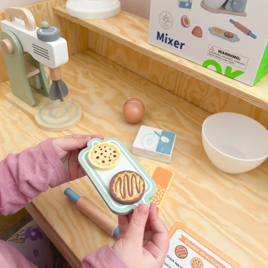 Medinis maišytuvas pastelinių aksesuarų rinkinys TOOKY TOY