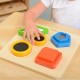 Medinis medžiagų paviršiaus tekstūros formų rūšiuoklis MASTERKIDZ Montessori