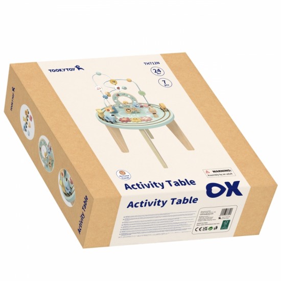 Medinis Montessori veiklos stalas su variklio kilpa TOOKY TOY