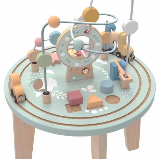 Medinis Montessori veiklos stalas su variklio kilpa TOOKY TOY