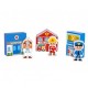 Medinis pastatų ir figūrėlių rinkinys „Miestas“ TOOKY TOY
