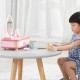 Medinis rožinis kosmetinis staliukas su veidrodžiu + aksesuarais VIGA