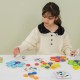 Medinis spalvų derinimo žaidimas „Pevo uodega Montessori“ + kortelės VIGA