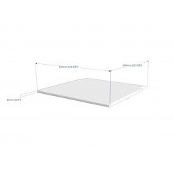 Medinis stalviršis švediškoms kopėčioms 65 cm