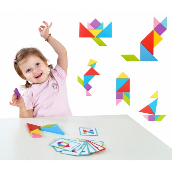 Medinis tangramų dėlionė TOOKY TOY