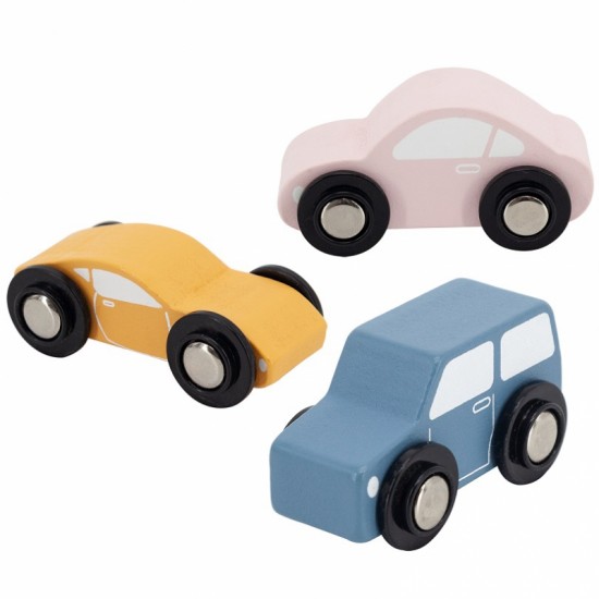 Medinis Vilkikas Su Žaisliniais Automobiliais VIGA PolarB Montessori