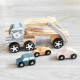 Medinis Vilkikas Su Žaisliniais Automobiliais VIGA PolarB Montessori