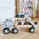 Medinis Vilkikas Su Žaisliniais Automobiliais VIGA PolarB Montessori