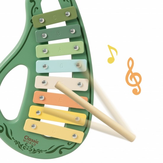 Medinis vintažinis muzikos instrumentų rinkinys, 18 ms+ CLASSIC WORLD