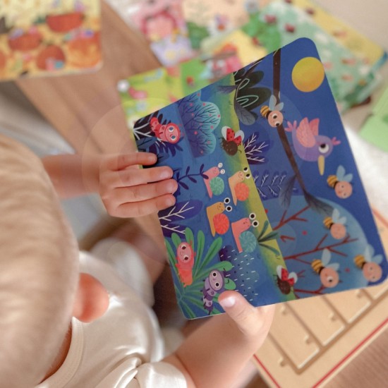 Medinis žaidimas „Mokomės skaičiuoti gyvūnus“ TOOKY TOY