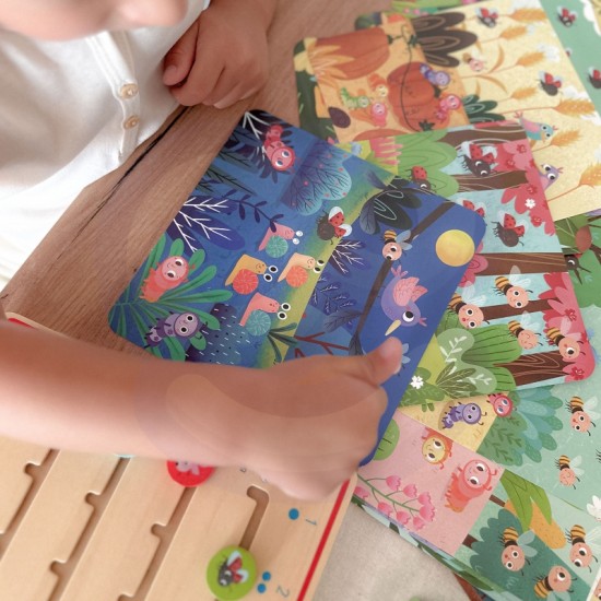 Medinis žaidimas „Mokomės skaičiuoti gyvūnus“ TOOKY TOY