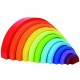 Medinių Kaladėlių Dėlionė TOOKY TOY Montessori Rainbow