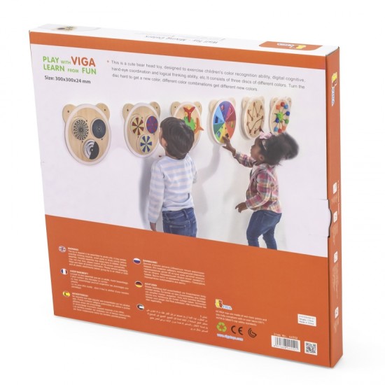 Medinių lentų spalvos FSC Montessori sertifikatas VIGA