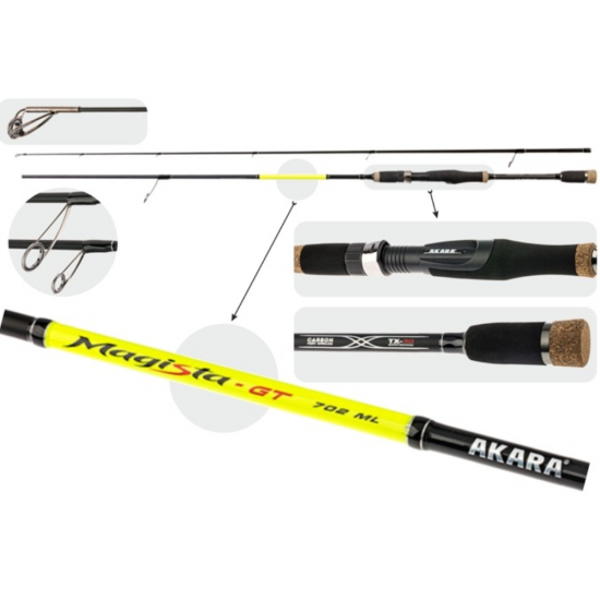 Meškerė Akara MAGISTA-GT ML TX-30 2X ilgis 228 cm, testas 4,5 - 19 g Meškerė Akara MAGISTA-GT ML TX-30 2X ilgis 228 cm, testas 4,5 - 19 g