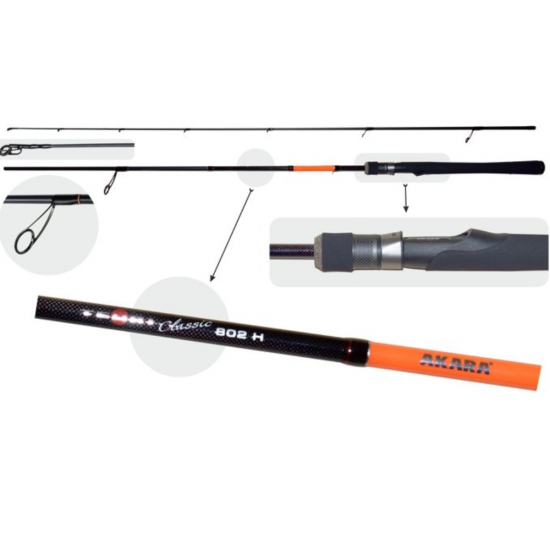 Meškerė Akara TEURI Classic H TX-30 2X ilgis 244 cm testas 21 - 56 g Meškerė Akara TEURI Classic H TX-30 2X ilgis 244 cm testas 21 - 56 g