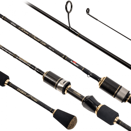 Mikro Spiningas SURF MASTER River Trout TX-30 2-dalių, Ilgis 1,8m, Testas 0.6 - 6g. Mikro Spiningas SURF MASTER River Trout TX-30 2-dalių, Ilgis 1,8m, Testas 0.6 - 6g.