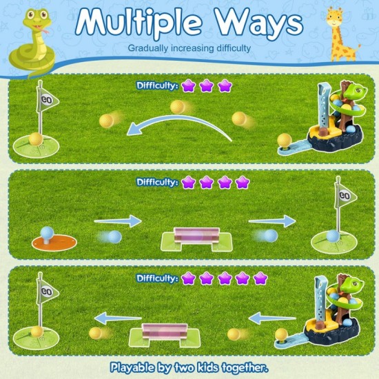 Mini golfo arkadinis žaidimas SNAKE GOLF WOOPIE