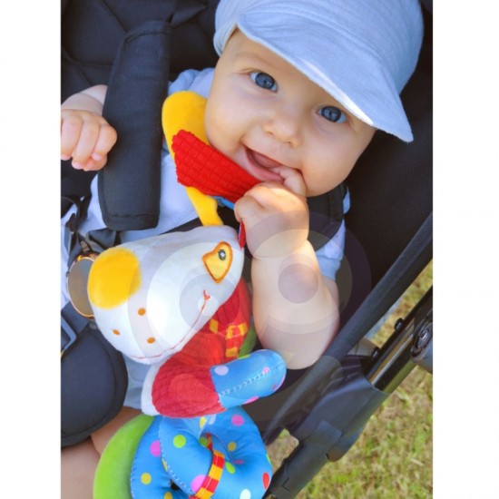 Minkštas spiralinis pakabukas vežimėliui, lovelei, šuns edukaciniam žaidimui WOOPIE BABY