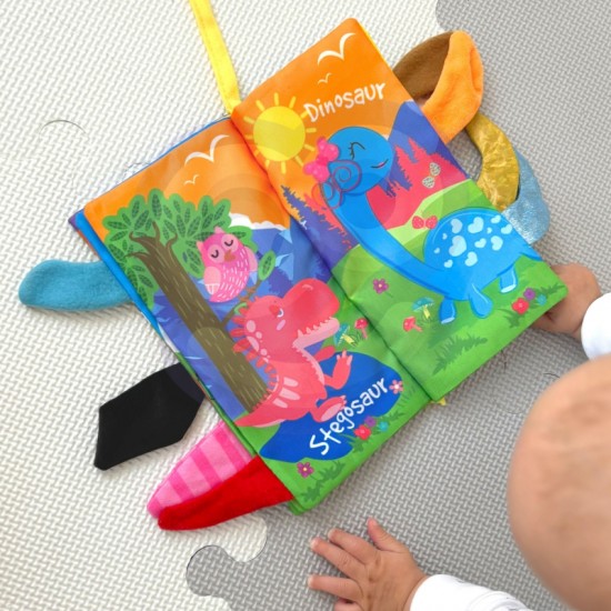 Miško gyvūnų uodegų audinio knyga WOOPIE BABY