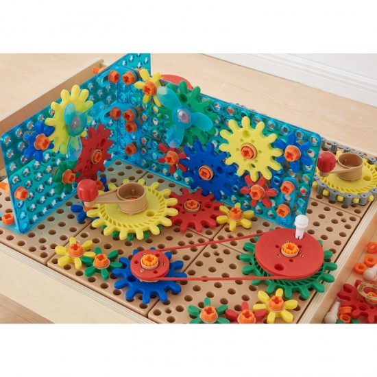 Mišrių krumpliaračių priedų rinkinys STEM sienų plokštėms, 198 vnt. MASTERKIDZ