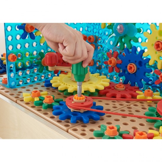 Mišrių krumpliaračių priedų rinkinys STEM sienų plokštėms, 198 vnt. MASTERKIDZ
