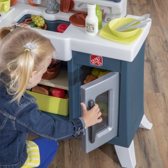 Moderni realistiška vaikų virtuvė su daugybe priedų 2 STEP