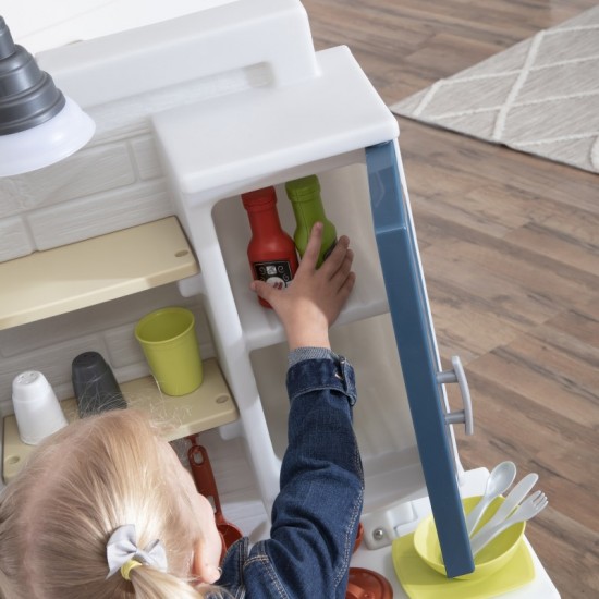 Moderni realistiška vaikų virtuvė su daugybe priedų 2 STEP