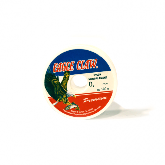 Monofilamentinis žvejybinis valas EAGLE CLAW Premium Mėlynas 100M 0.14 mm 1.4 kg
