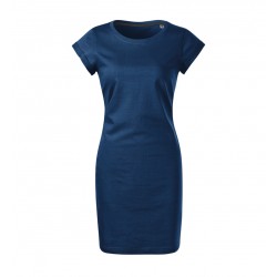 Moteriška laisvalaikio suknelė MALFINI Freedom Midnight blue – 100 % medvilnės