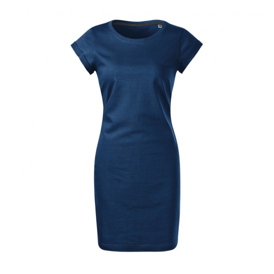 Moteriška laisvalaikio suknelė MALFINI Freedom Midnight blue – 100 % medvilnės