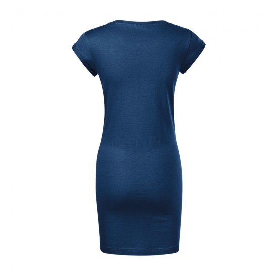Moteriška laisvalaikio suknelė MALFINI Freedom Midnight blue – 100 % medvilnės