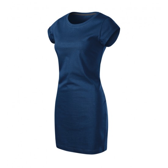 Moteriška laisvalaikio suknelė MALFINI Freedom Midnight blue – 100 % medvilnės