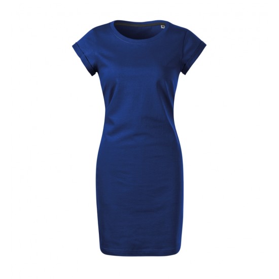Moteriška laisvalaikio suknelė MALFINI Freedom Royal blue – 100 % medvilnės