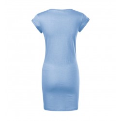 Moteriška laisvalaikio suknelė MALFINI Freedom Sky blue – 100 % medvilnės