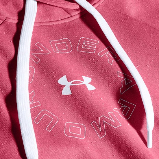 Moteriškas Džemperis Under Armour Rival Fleece Metallic Hoodie 1356323 668