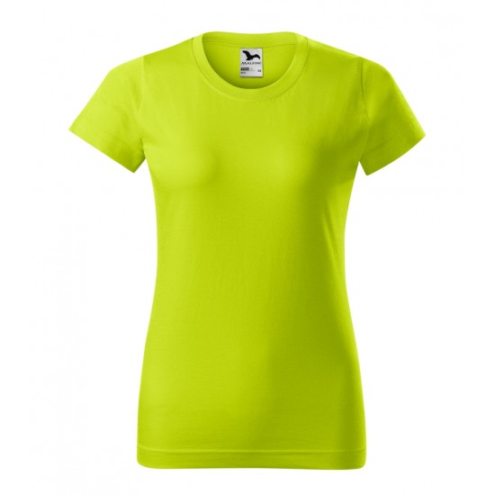 Moteriški Marškinėliai MALFINI Basic 134 Lime punch, 160g/m2
