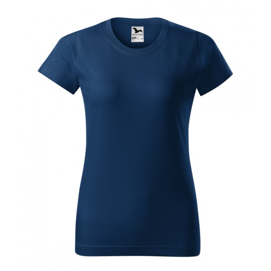 Moteriški Marškinėliai MALFINI Basic 134 Midnight blue, 160g/m2 Moteriški Marškinėliai MALFINI Basic 134 Midnight blue, 160g/m2