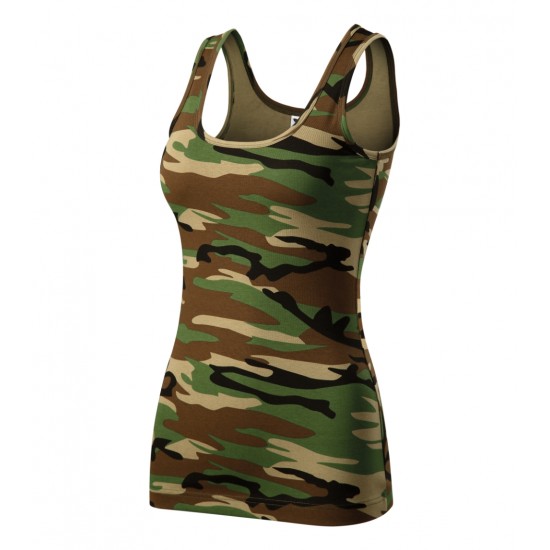 Moteriški Marškinėliai MALFINI Camo Triumph 180 g/m² Camouflage brown
