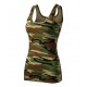 Moteriški Marškinėliai MALFINI Camo Triumph 180 g/m² Camouflage brown