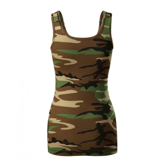 Moteriški Marškinėliai MALFINI Camo Triumph 180 g/m² Camouflage brown