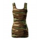 Moteriški Marškinėliai MALFINI Camo Triumph 180 g/m² Camouflage brown