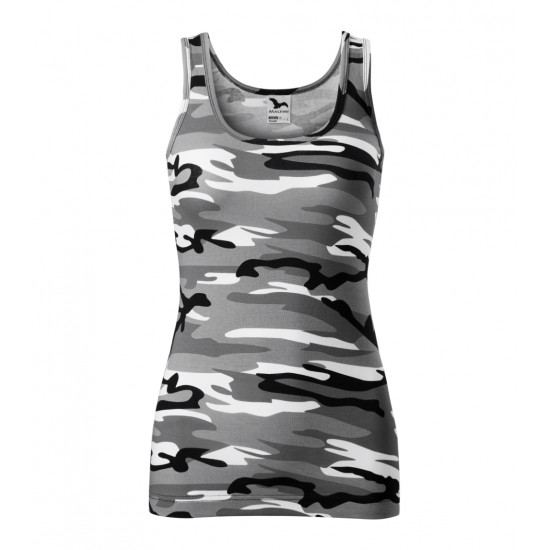 Moteriški Marškinėliai MALFINI Camo Triumph 180 g/m² Camouflage gray