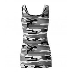 Moteriški Marškinėliai MALFINI Camo Triumph 180 g/m² Camouflage gray
