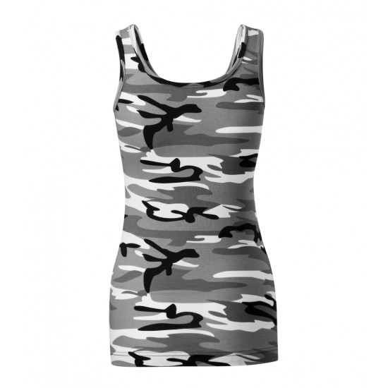 Moteriški Marškinėliai MALFINI Camo Triumph 180 g/m² Camouflage gray