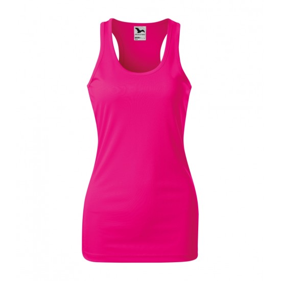 Moteriški Marškinėliai MALFINI Racer Neon pink, 130 g/m²