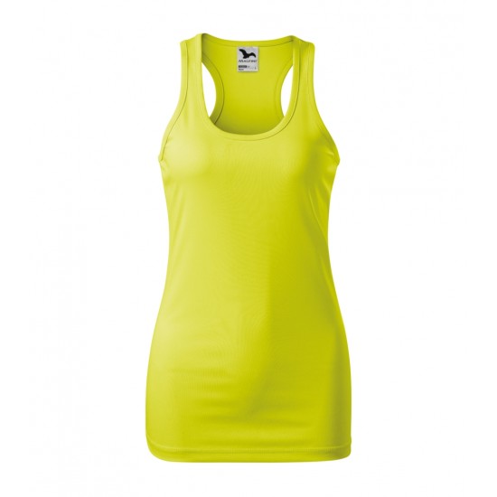 Moteriški Marškinėliai MALFINI Racer Neon yellow, 130 g/m²