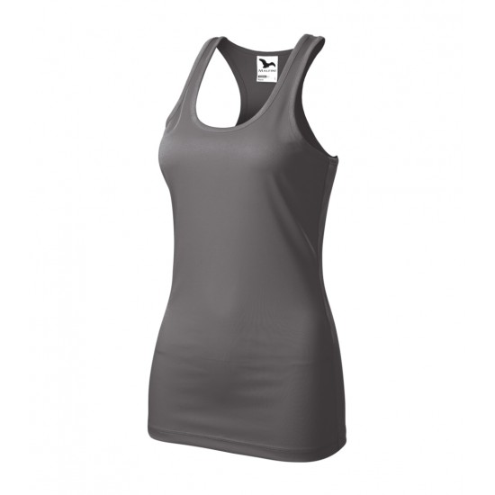 Moteriški Marškinėliai MALFINI Racer Steel gray, 130 g/m²