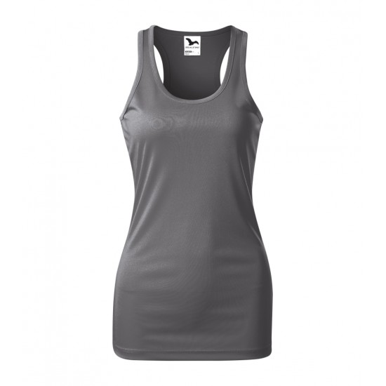 Moteriški Marškinėliai MALFINI Racer Steel gray, 130 g/m²