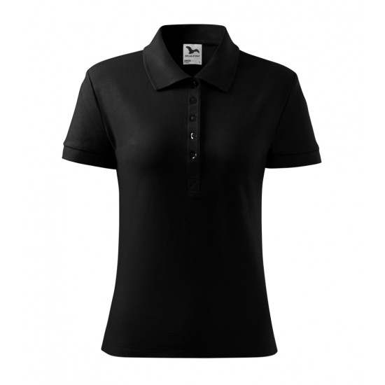 Moteriški Polo Marškinėliai MALFINI Cotton Black, 170 g/m²